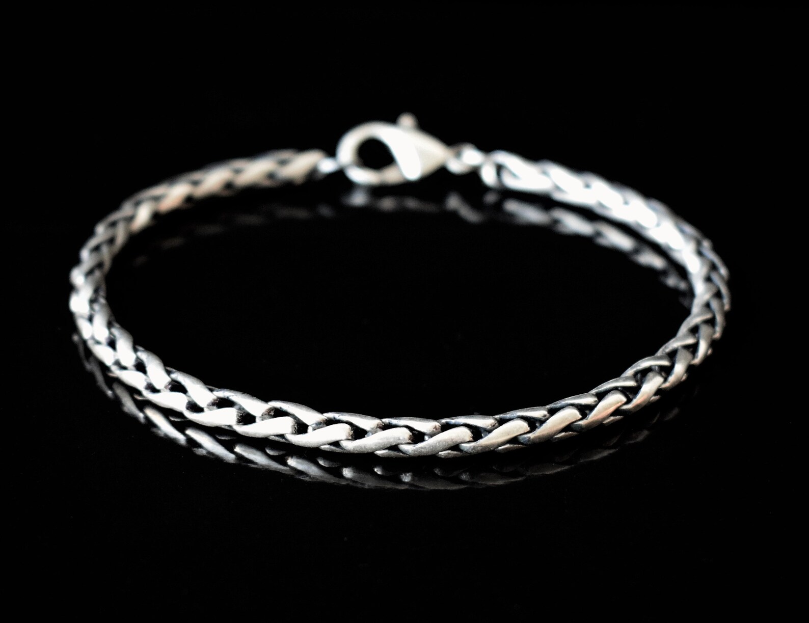Mens Silver Bracelet Mens Bracelet Mens Chain Bracelet Mens Etsy