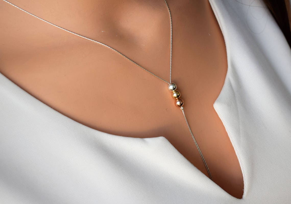 y shaped pearl necklace