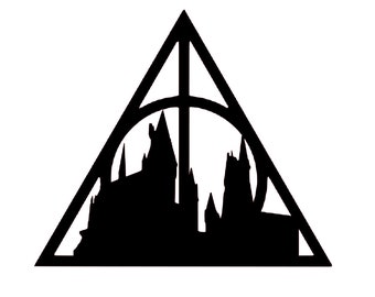 Original Harry Potter Vinyl Sticker Fridge Deathy Hollows Memorabilia Gift 