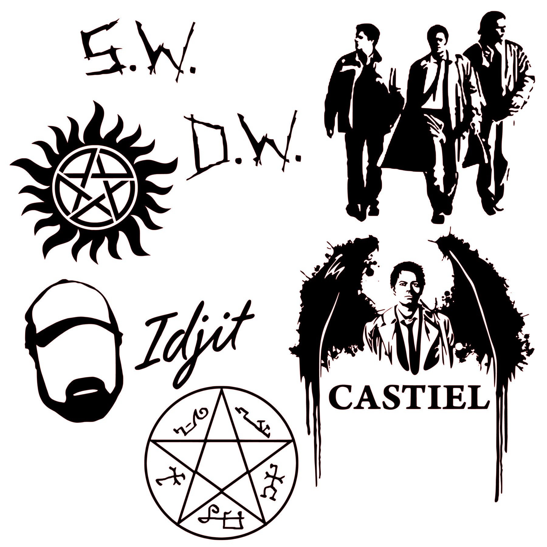 supernatural symbol drawing