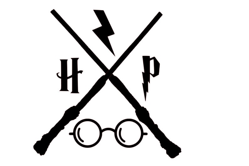 Harry Potter HOGWARTS Crossed Wands SVG | Etsy