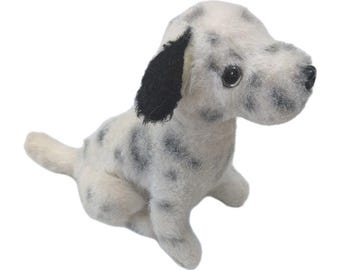 MERRYTHOUGHT Dalmatian Dog Black & White Plush Handmade in England 9"