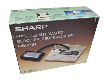 Vintage Sharp Printing Automated Blood Pressure Monitor Mb-371h - New