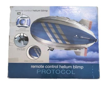 Protocol Remote Control Helium Blimp – 27MHz RC Airship New in Box Vintage