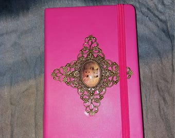 NoteBook, notebook "Des Loups" pink