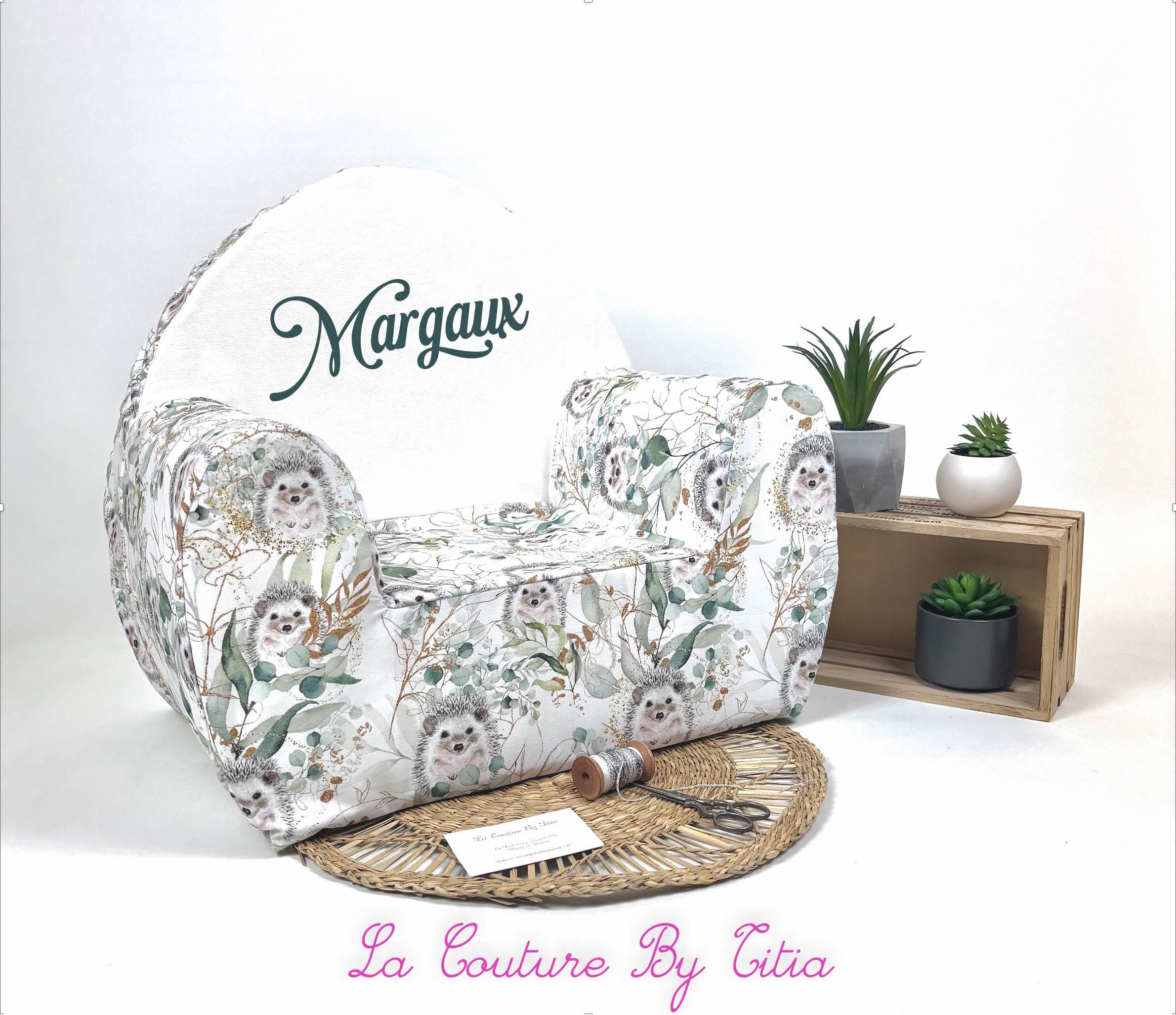 Fauteuil Enfant, Fauteuil Enfant À Personnaliser, Club, Club Minky Animaux Hérisson