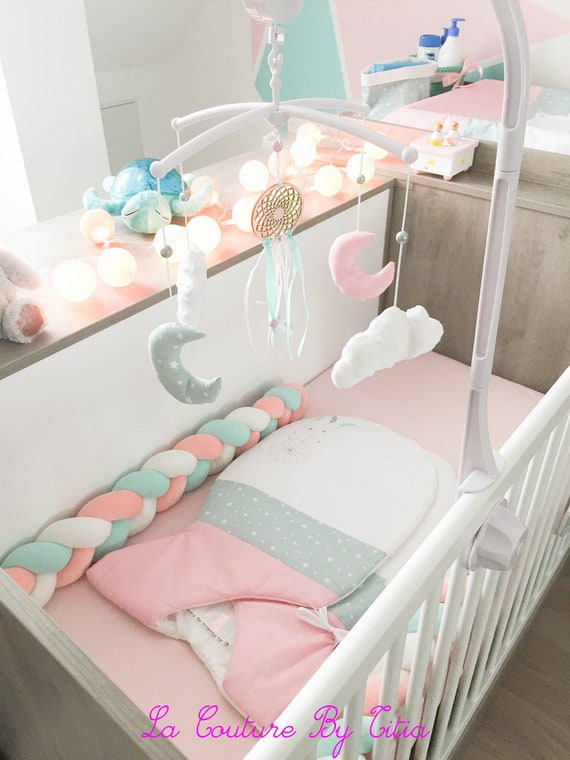 Tour De Lit Tresse Pare Chocs Bebe Corail Vert Menthe Et Etsy Tour De Lit Tresse Pare Chocs Bebe Corail Vert Menthe Et Etsy