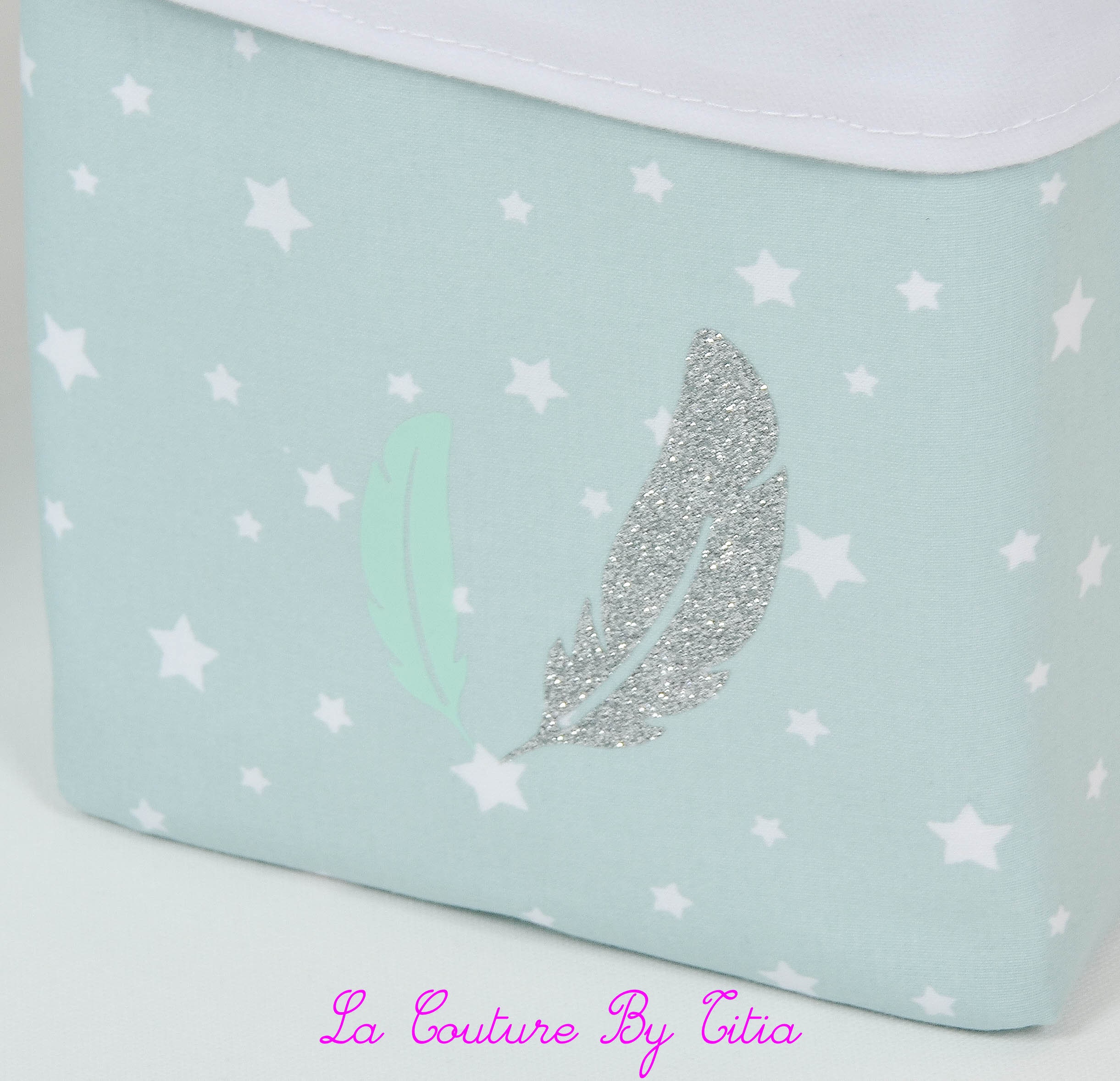 Lote de 2 cestas hechas a mano de almacenamiento verde menta | Etsy