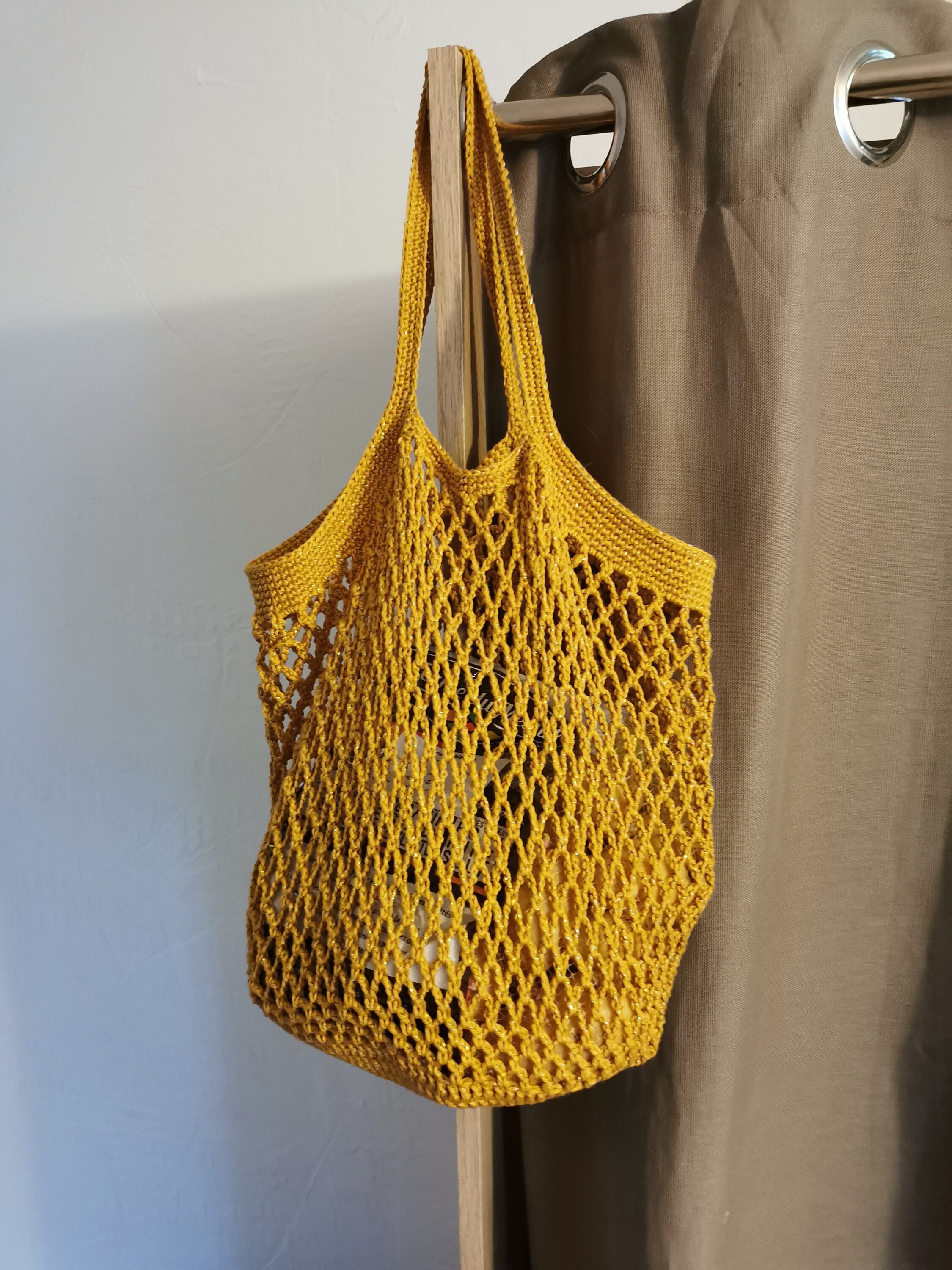 Eco-friendly filled bag in crochet crochet net bag | Etsy