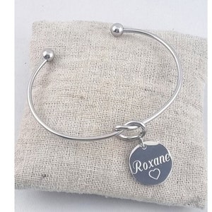 Stahlrausch Weg Knoten & personalisierte gravierte Medaille - Damenschmuck - Valentinstag - Alles Gute zum Muttertag - Billiges Juwel