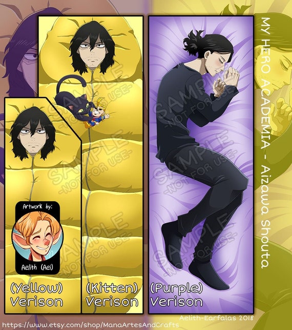 Dakimakura: Aizawa Shouta Double Sided Pillow Case Art by Aelith Dakimakura: Aizawa Shouta Double Sided Pillow Case Art by Aelith
