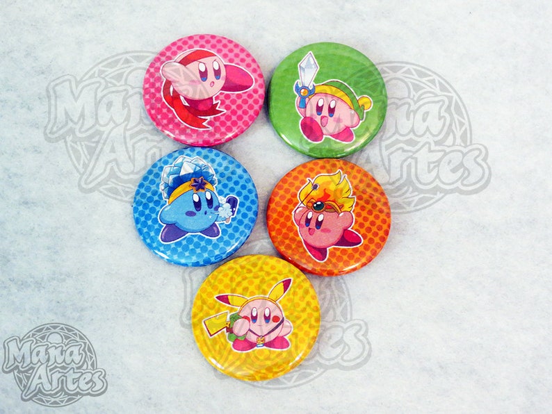 Kirby Friends pick Your Buttons Etsy