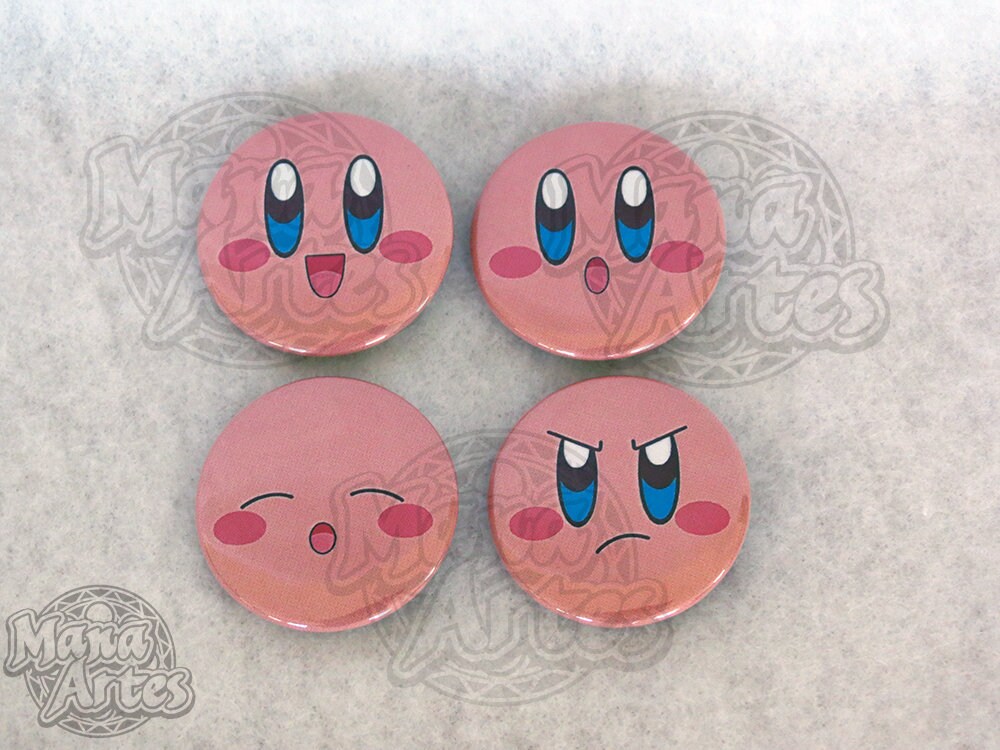 Kirby Expressions Pick your Buttons 1.5 Etsy