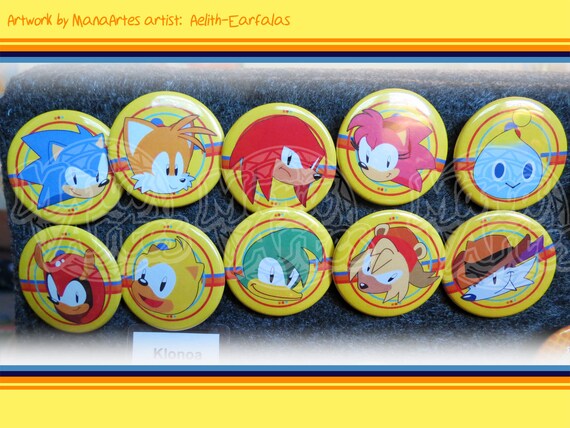 SEGA Sonic Mania Pin Buttons incl. Sonic the Hedgehog Tails -  Portugal