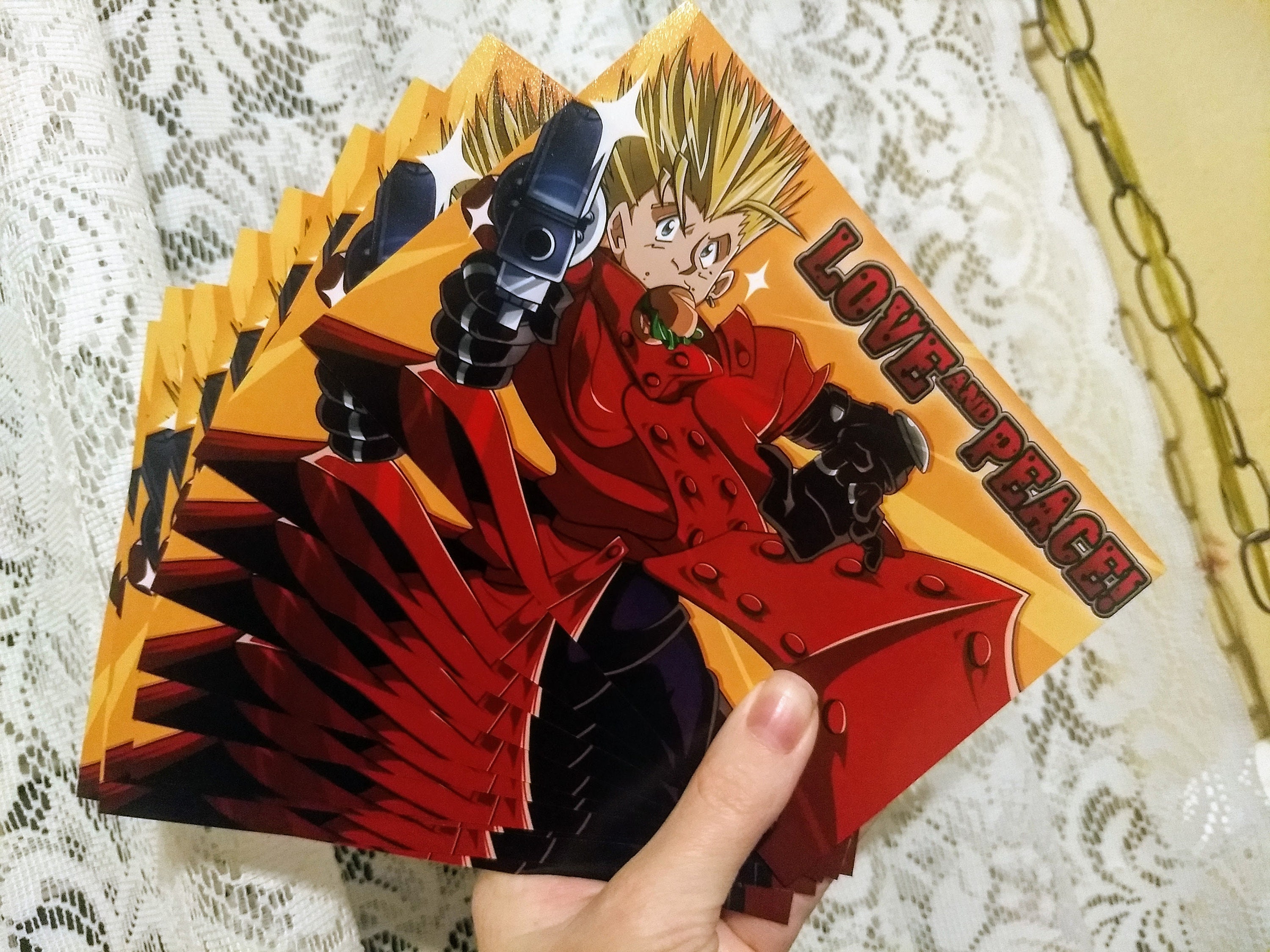 Quadro Decorativo Trigun Vash Poster Emoldurado 23x33cm