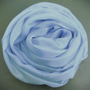 SIZE CHOICE - Silk scarf in many sizes - light blue - 100% silk