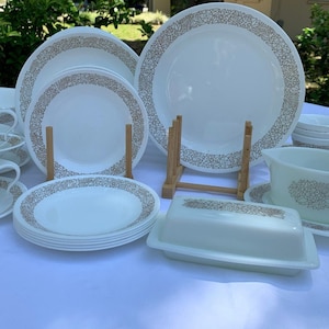 Corelle Woodland Brown Dishes - Vintage!  Great Pattern! - Various Pieces Available - Individually Priced
