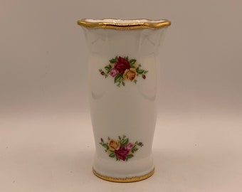 ロイヤル・アルバート オールドカントリーローズ 花瓶：1962年製