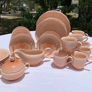 MIKASA Amaryllis China: Peach Flower Dinnerware, Larry Laslo Design