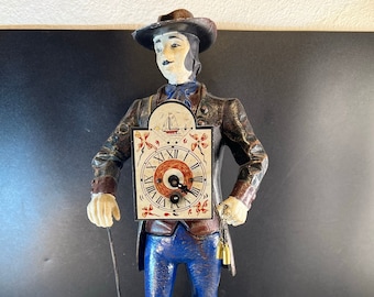 Antique Spanish Conquistador Mantel Clock: Unique Decor Piece