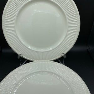Wedgwood Edme Plates - Set of 2 - Embossed Dinnerware