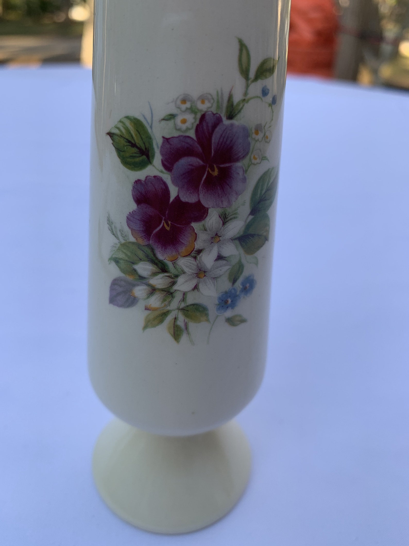 Vintage Bud Vase 6 High Signed AS '92 Adorned Etsy