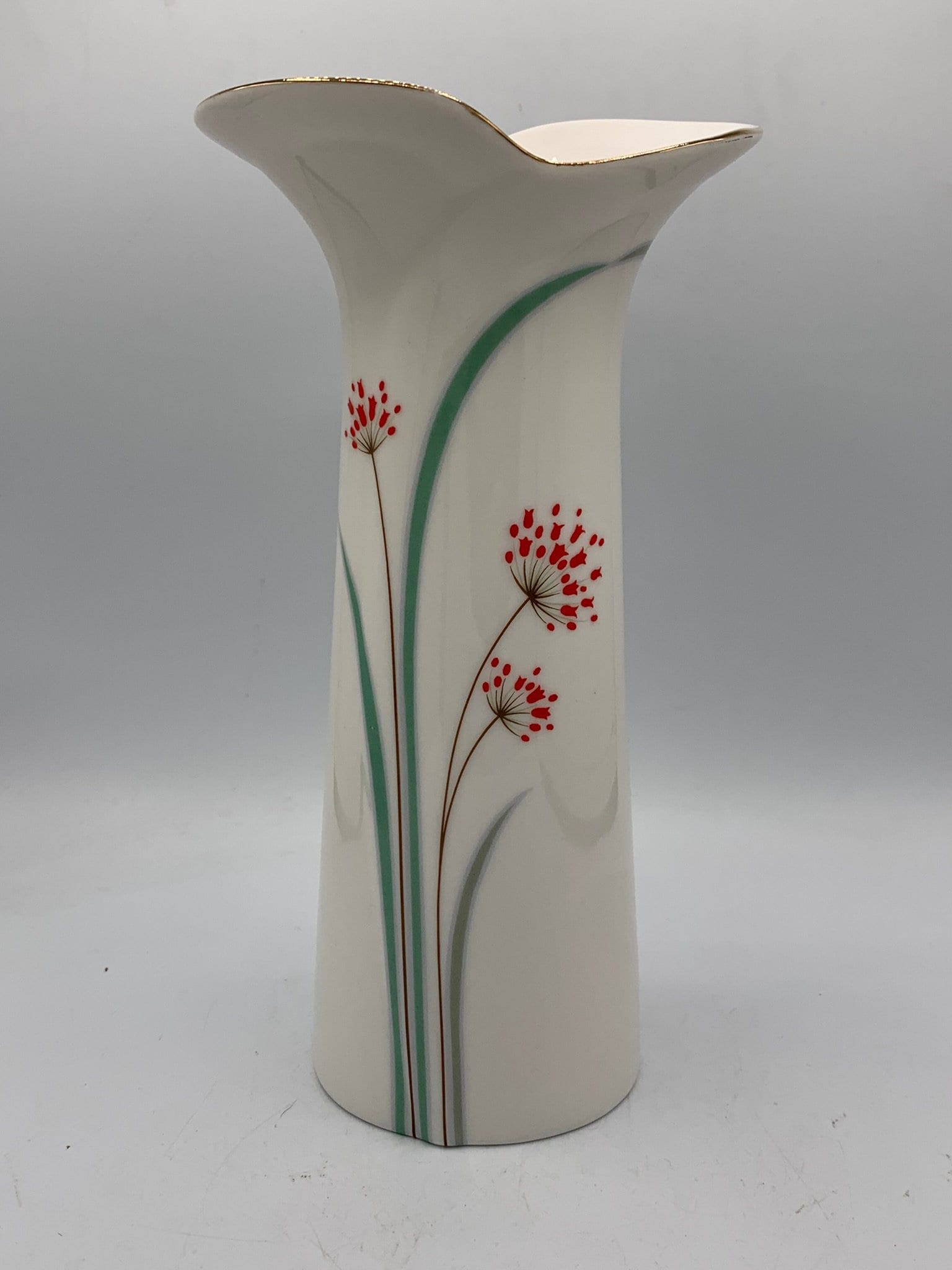 Vintage Seizan Japan - Beautiful Lipped Modern Vase - 8 Vintage Seizan Japan - Beautiful Lipped Modern Vase - 8