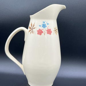 Zabytkowy dzbanek franciszkański Gladding McBean Pottery - wzór Larkspur