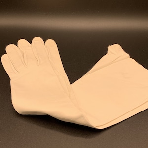 Aris of Paris Vintage 60&#39;s - Women&#39;s White Leather Gloves - New In Package