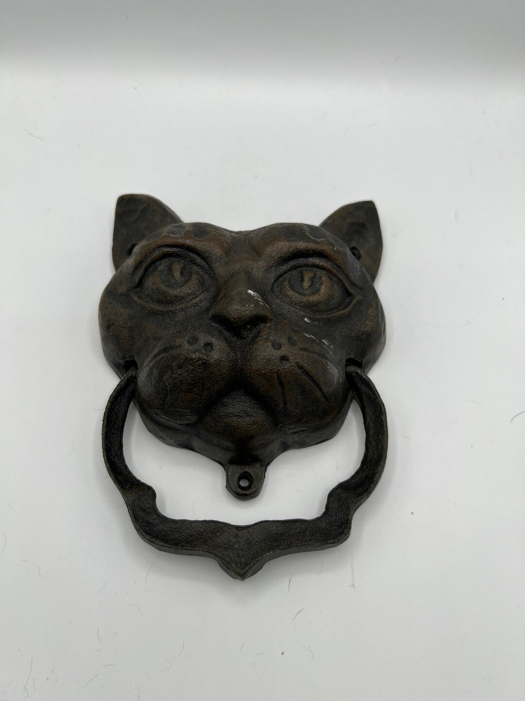 Vintage Iron Cat Door Knocker Such a Fun to Your Etsy Canada