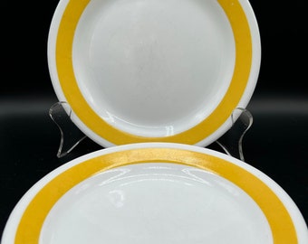 Vintage Corelle Bread Plates - Yellow Sundance Pattern - Set of 5