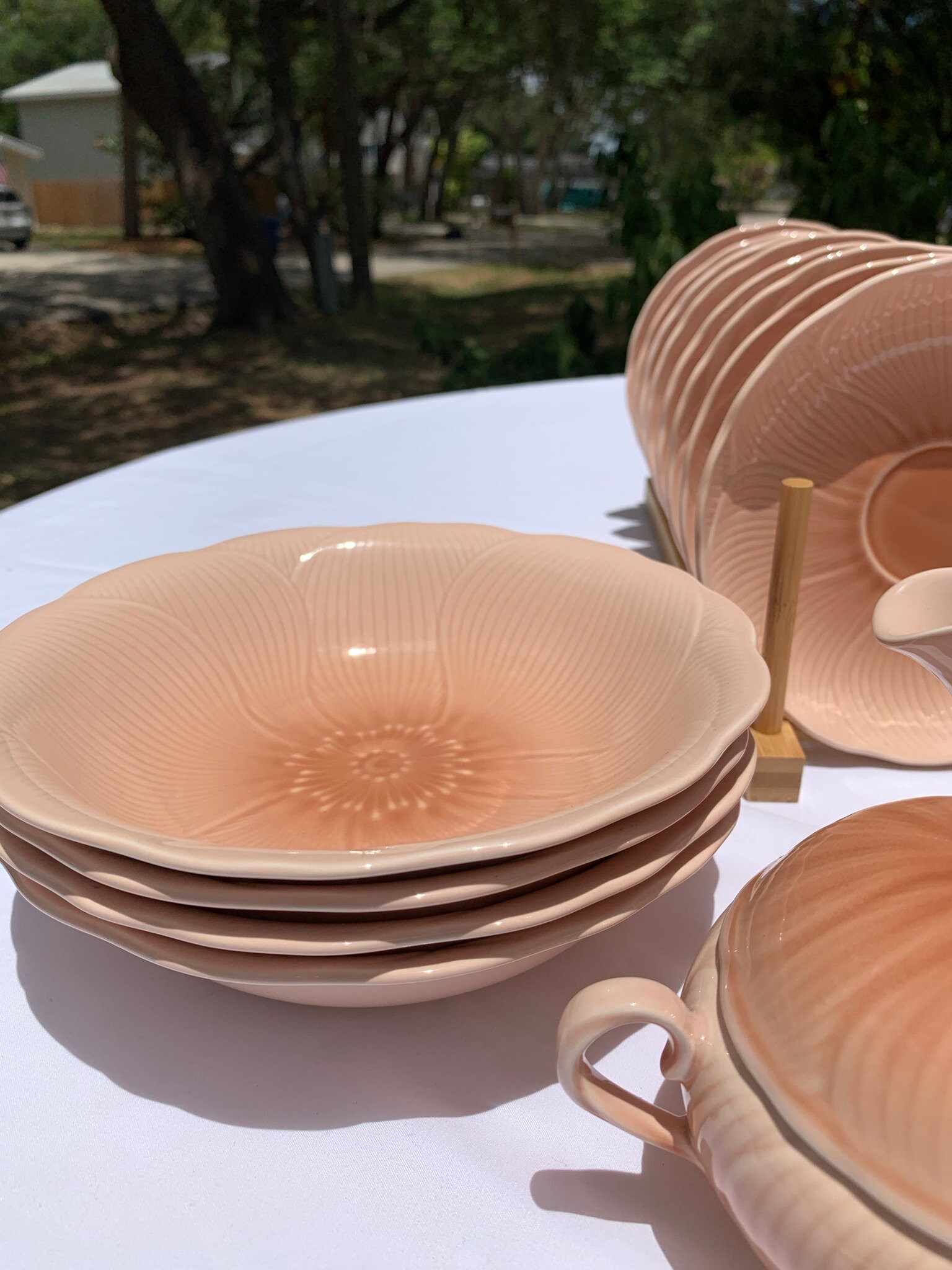 MIKASA Amaryllis China: Peach Flower Dinnerware, Larry Laslo