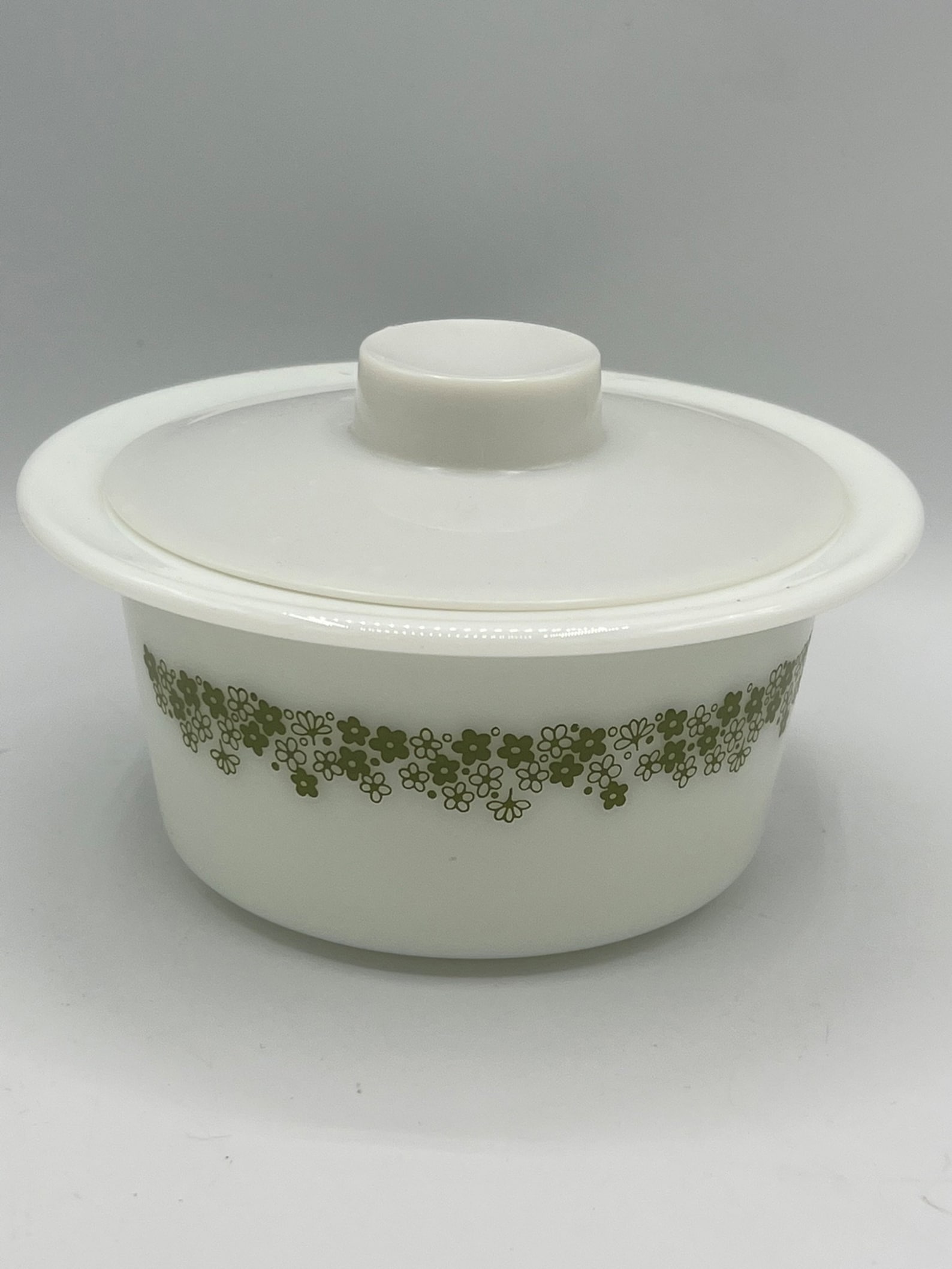 Vintage Corelle Spring Blossom Dishes: Green Floral Border, Various ...