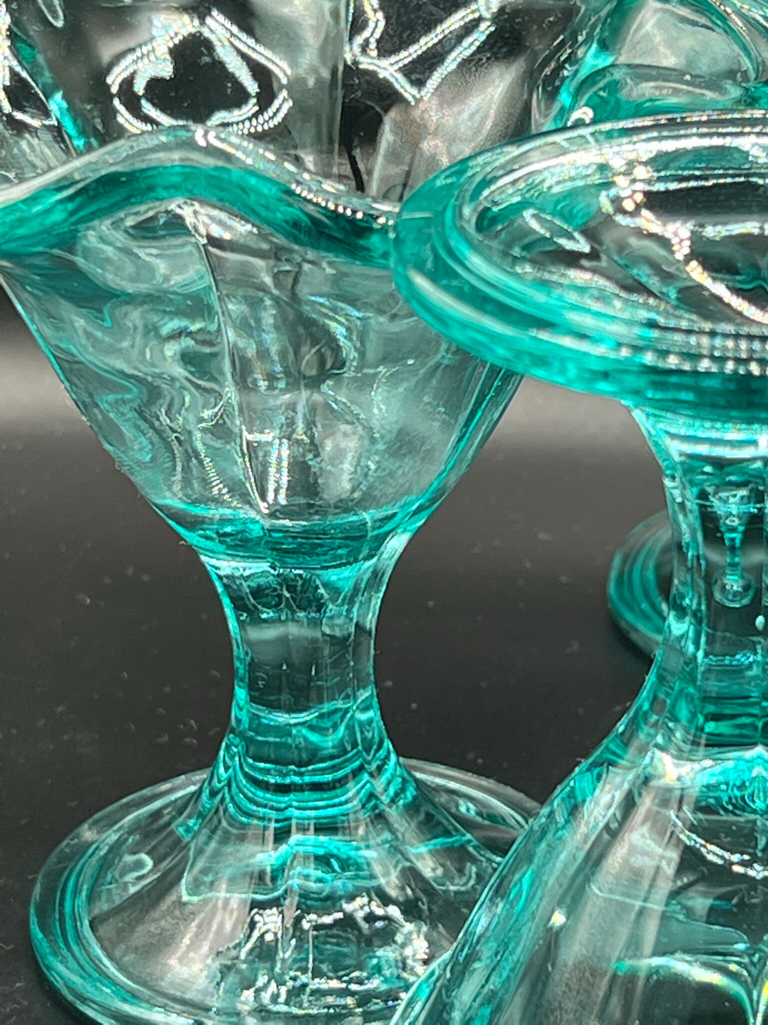 10点セット貴重品！パフェグラス　アンティーク　セット販売のみ 貴重品！パフェグラスアンティークセット販売のみ10点セット