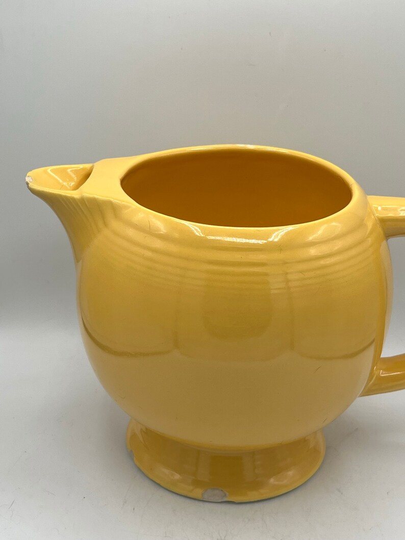 Vintage Fiestaware Original Old Yellow Ice Lip Pitcher Fiesta Etsy UK