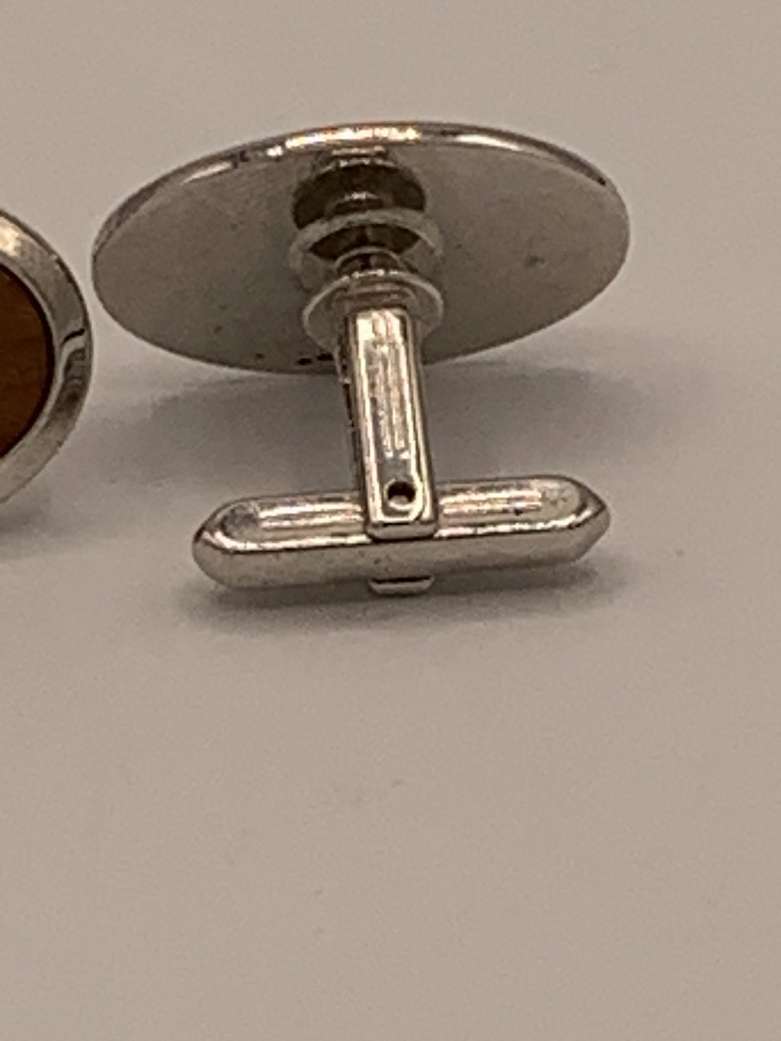 Vintage Hickok Cufflinks Silver Tone With Wood Enamel and Etsy Ireland