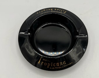 Popielniczka okrągła MCM Vintage - Tropicana Casino - czarna - taka odjazdowa!!