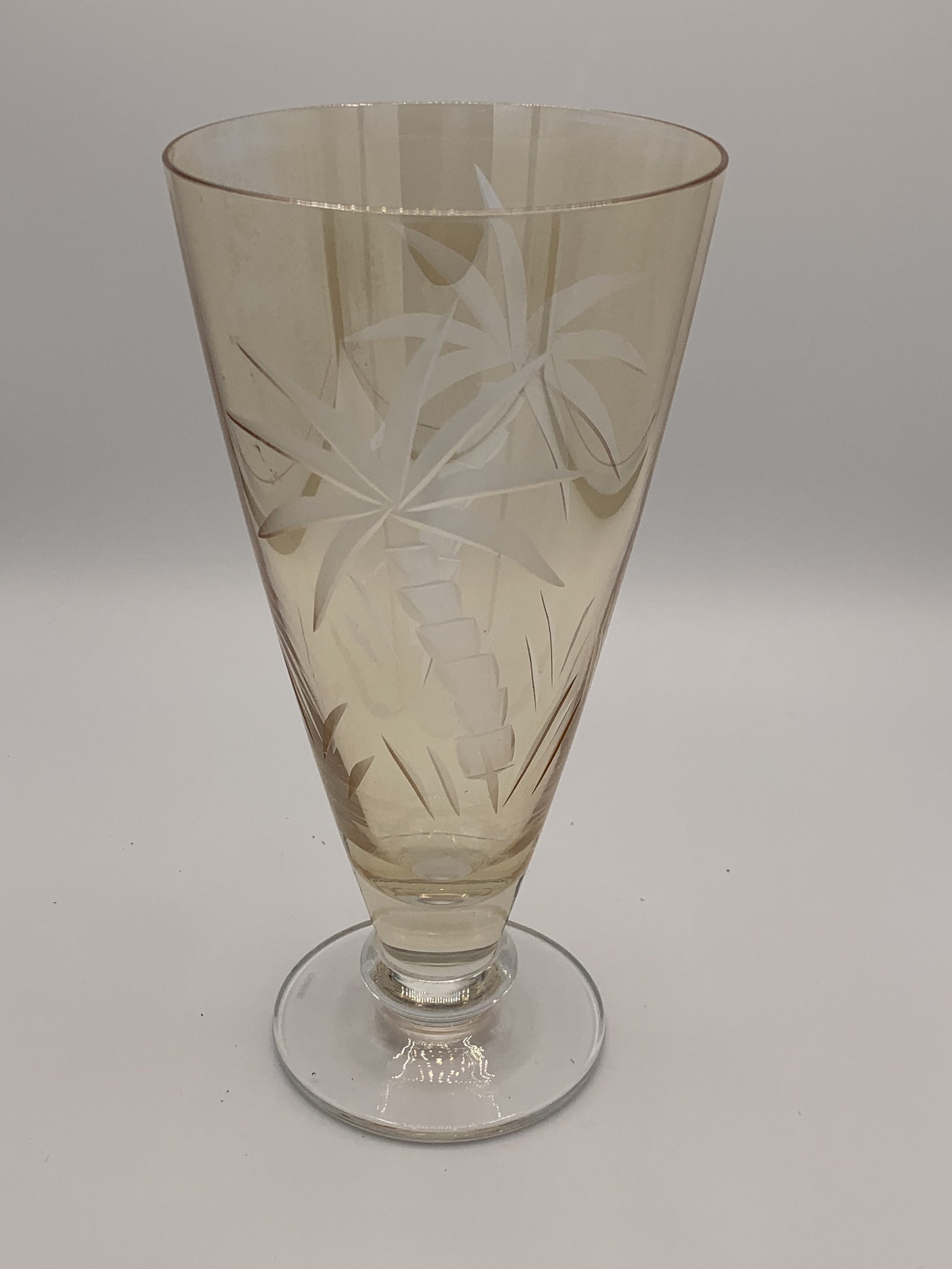 Vintage Lenox Glassware Iridescent Amber British Colonial Etsy