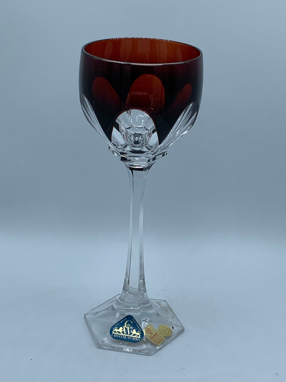 Nachtmann / Bleikristall lead Crystal Wine Glass Cut Glass Etsy