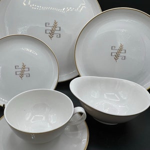 Vintage Syracuse China - Dorisch patroon - fantastisch MCM-patroon! Stukken afzonderlijk verkocht - jaren 50