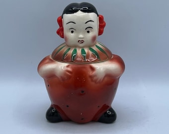 Vintage Carlton Ware PeeDee Orchard Kids Penny Strawberry Jam Jar