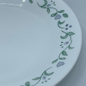 Vintage Corelle-broodbord: Livingware Country Cottage, gerechten uit het midden van de eeuw