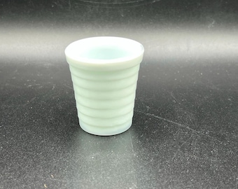 Vintage Art Deco Milk Glass Shot Glass