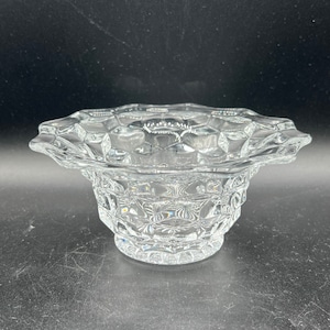 Vintage Fostoria American Small Crystal Bowl: Flared Edge Serving Dish