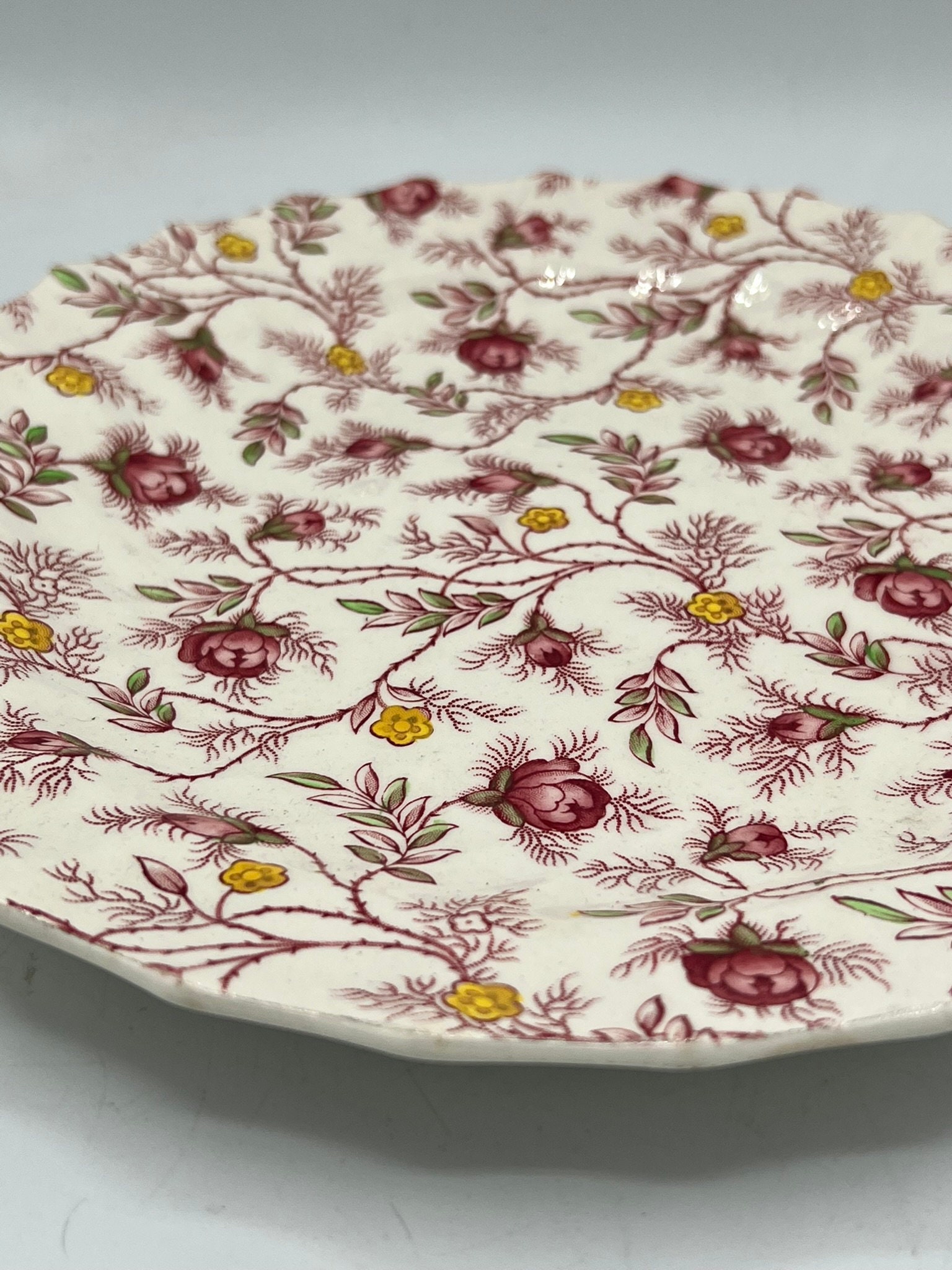 2 Spode Copeland China - Rosebud Chintz - VINTAGE - Made in