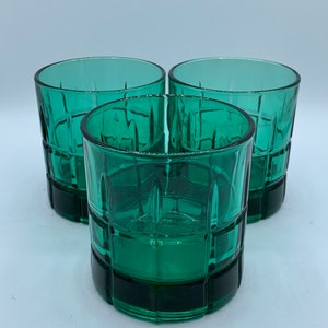Vintage Libbey Turquoise Highball Glasses - Set of 3