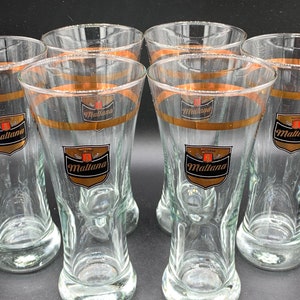 Vintage Maltana Pilsner Glasses - Set of 6