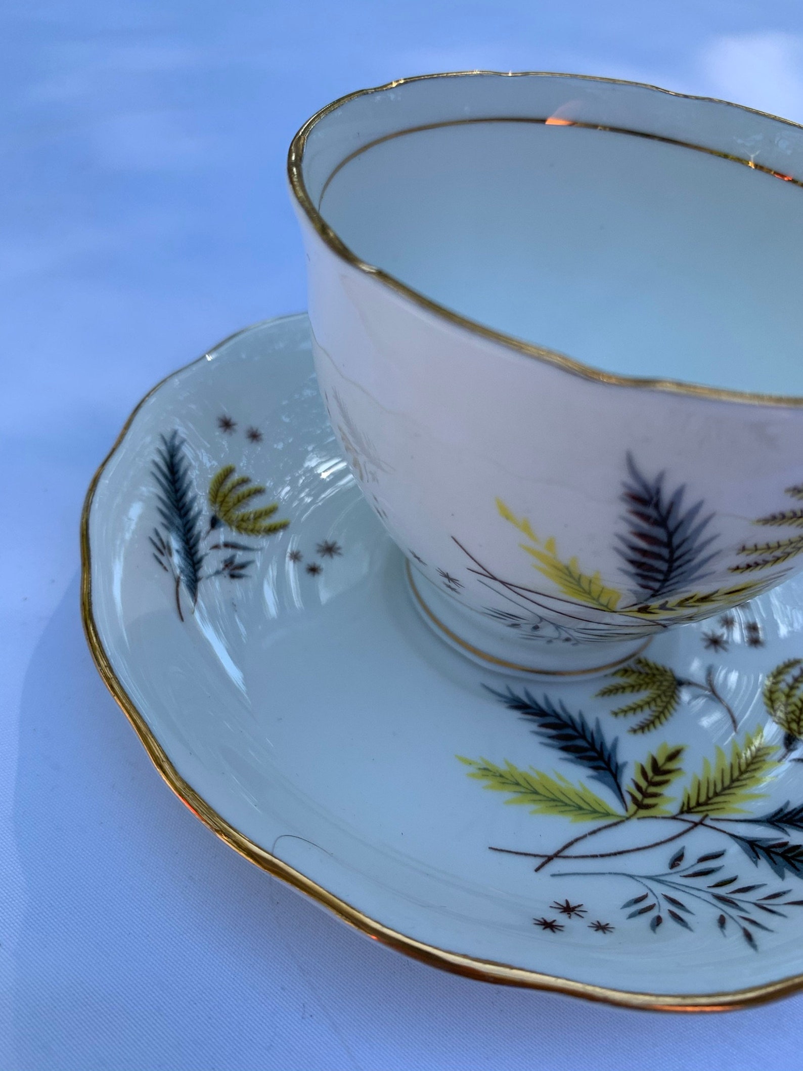 Colclough Bone China Tea Cup and Saucer Set Pattern 6791 Etsy