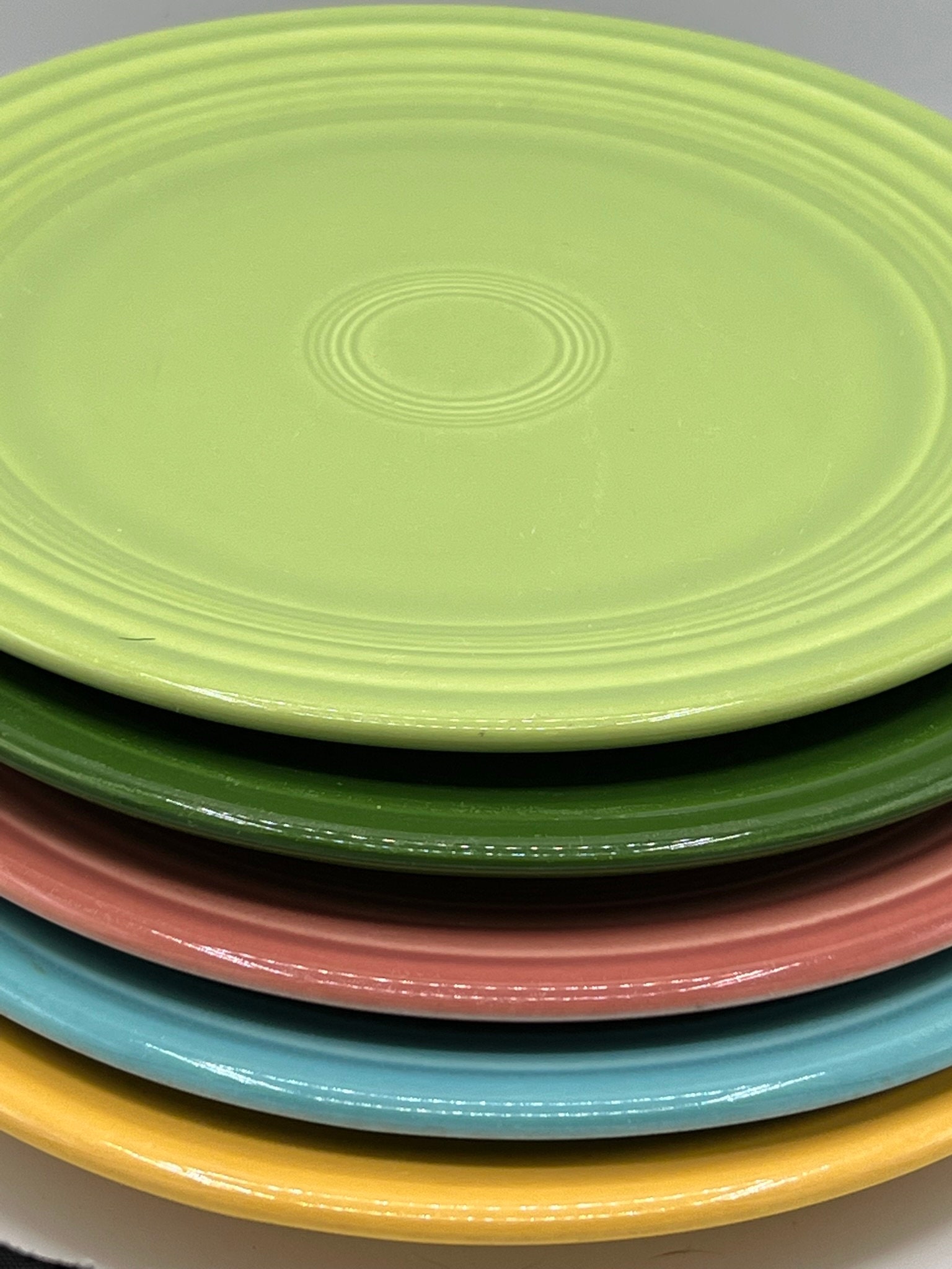 Vintage Fiesta Ware Luncheon Plates 9.25 Round Etsy