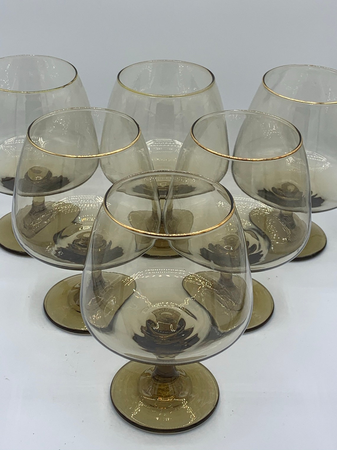 Tawny Accent by LIBBEY GLASS COMPANY Brandy Glasses Set of Etsy